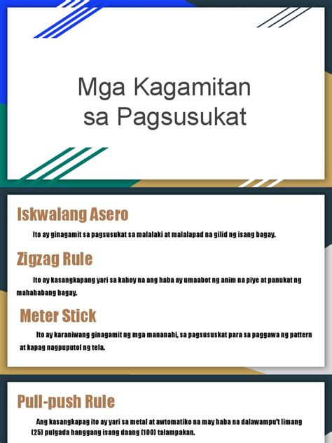 2 Ito ay ginagamit sa pagsukat ng mahahabang linya  .